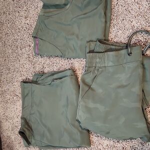 Healing Hands Camo Green Scrub Set 3 Pieces